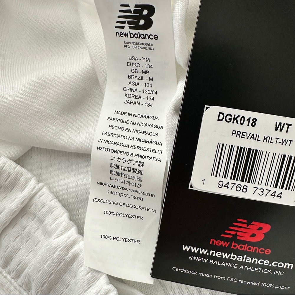 New Balance White Jersey Athletic Skirt Size M - Picture 8 of 11